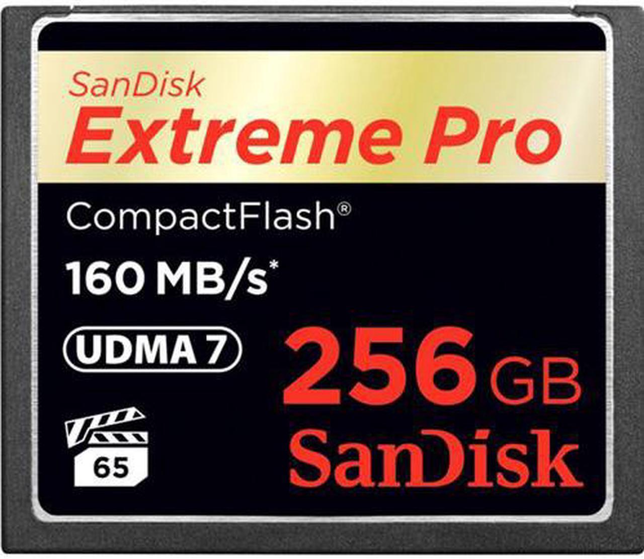 Alt view image 4 of 19 - SanDisk 256GB Extreme Pro CompactFlash Memory Card (160MB/s)