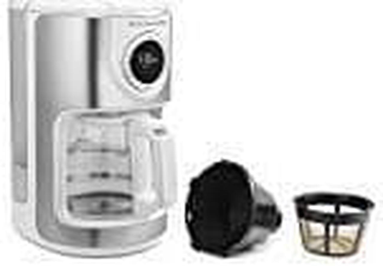 Alt view image 6 of 9 - KitchenAid KCM1202WH 12-Cup Glass Carafe Coffe Maker - White