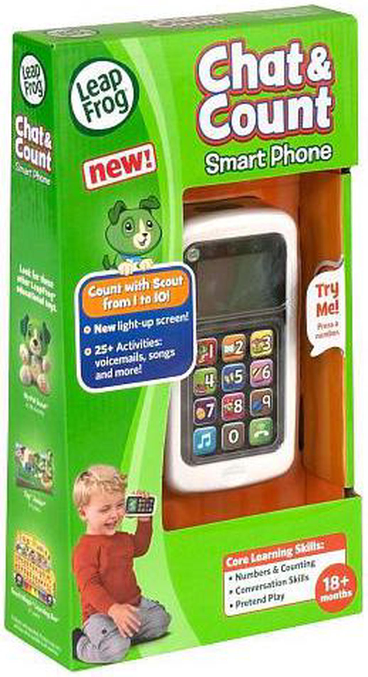 Alt view image 4 of 9 - LeapFrog Chat & Count Phone - White & Black