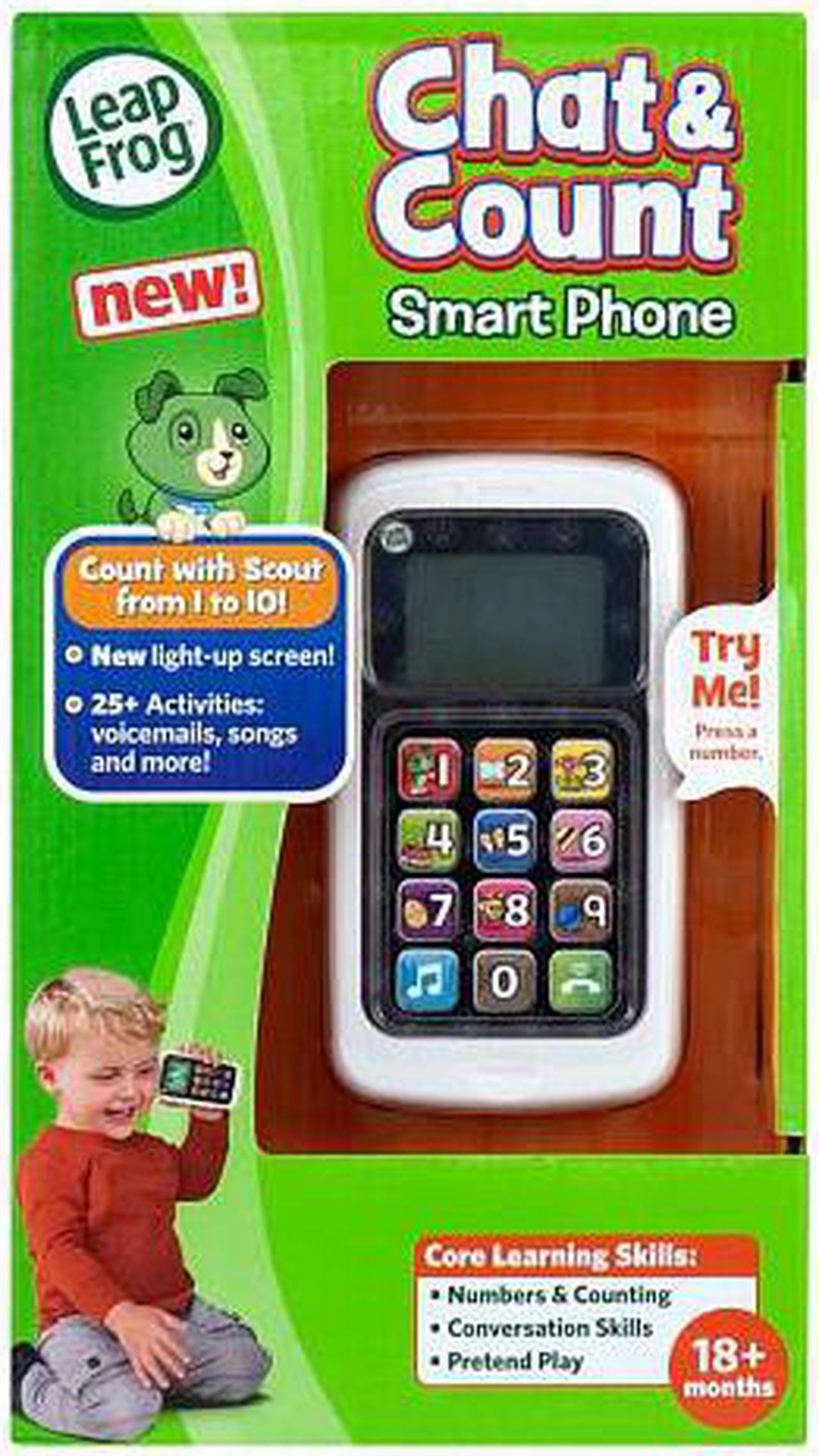 Alt view image 2 of 9 - LeapFrog Chat & Count Phone - White & Black