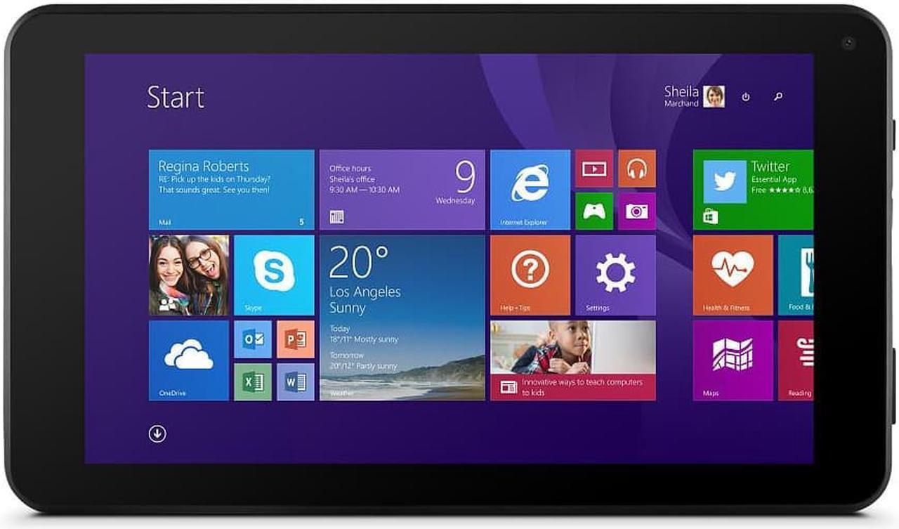 Alt view image 4 of 15 - Ematic EWT716-BL 1GB Memory 16GB Flash Storage 7.0" 1024 x 600 Tablet Windows 8.1 64-Bit Black