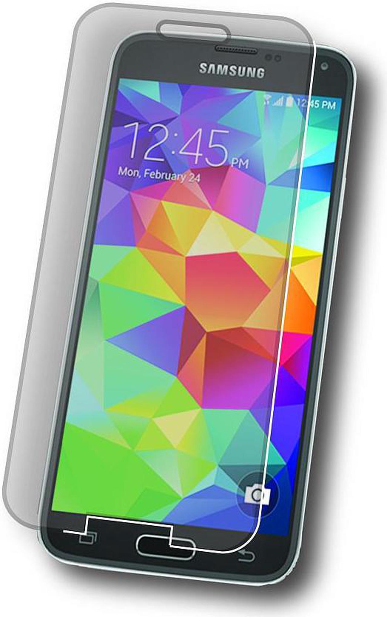 Alt view image 4 of 7 - Symtek Tempered Glass Screen Protector for Galaxy S5 Crystal Clear