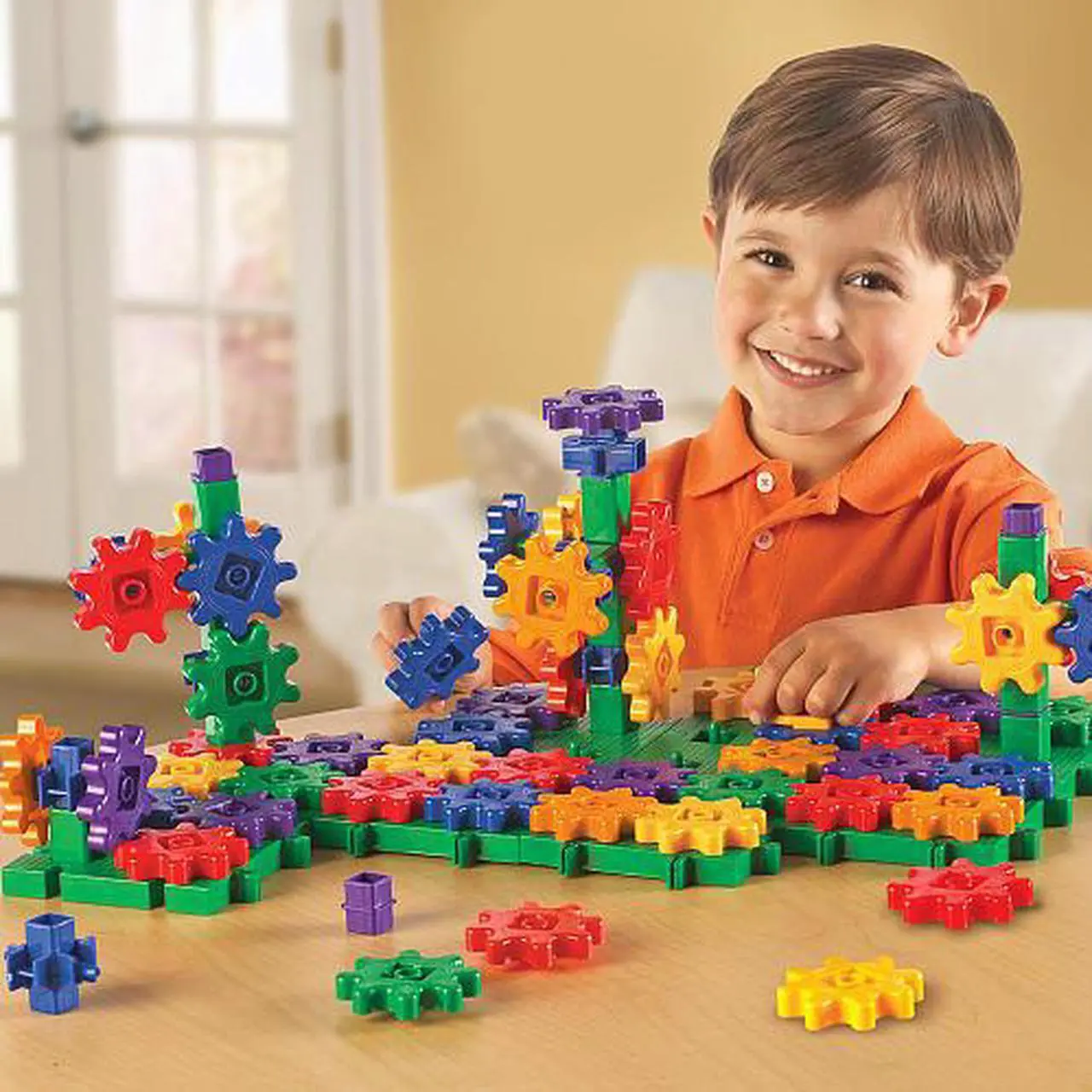 Alt view image 3 of 20 - LEARNING RESOURCES LER9162 GEARS! BEGINNERS BUILDING SET-95 PIECES