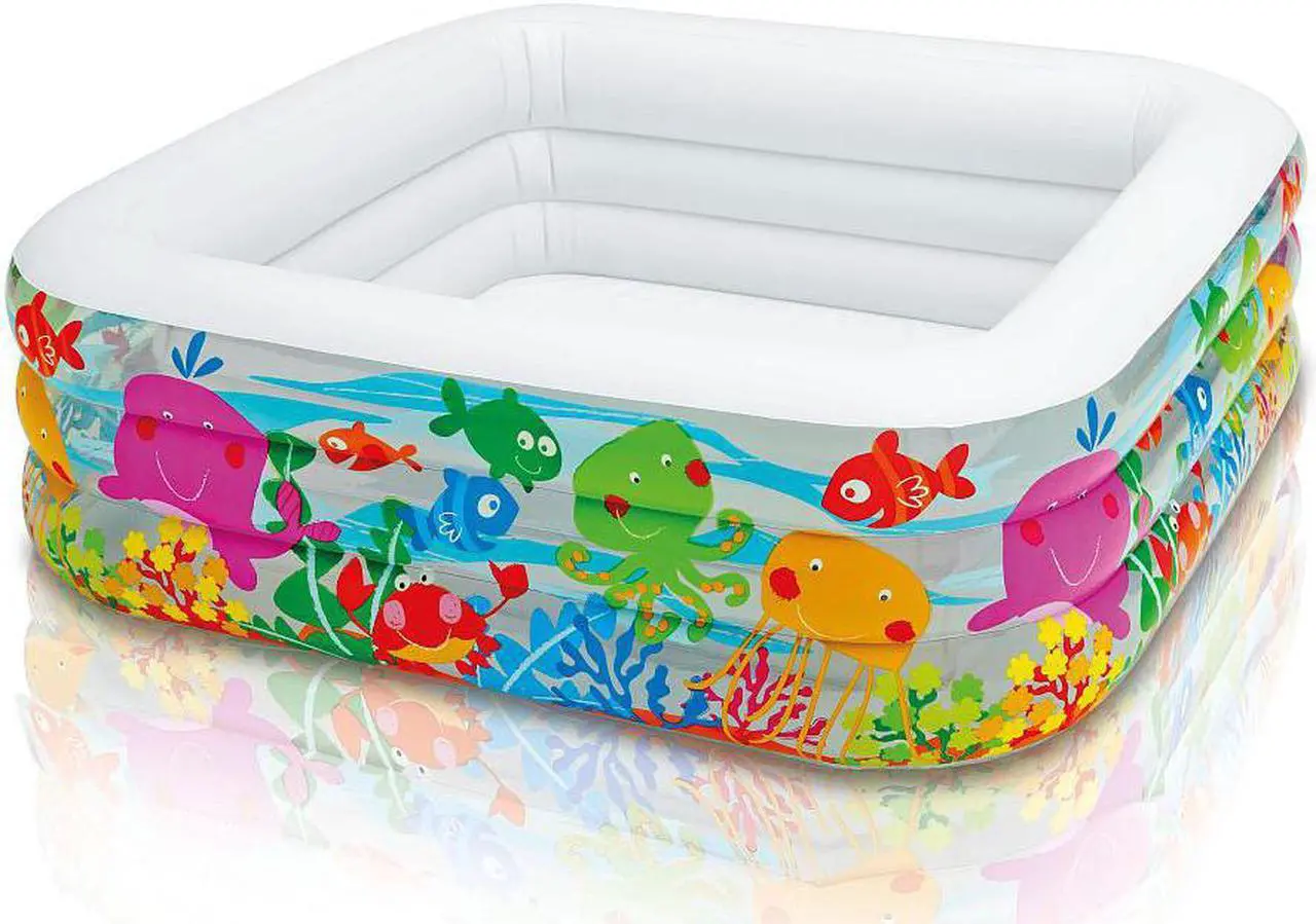 Alt view image 6 of 12 - Intex 57471EP Clearview Aquarium Clear Inflatable Swimming Pool