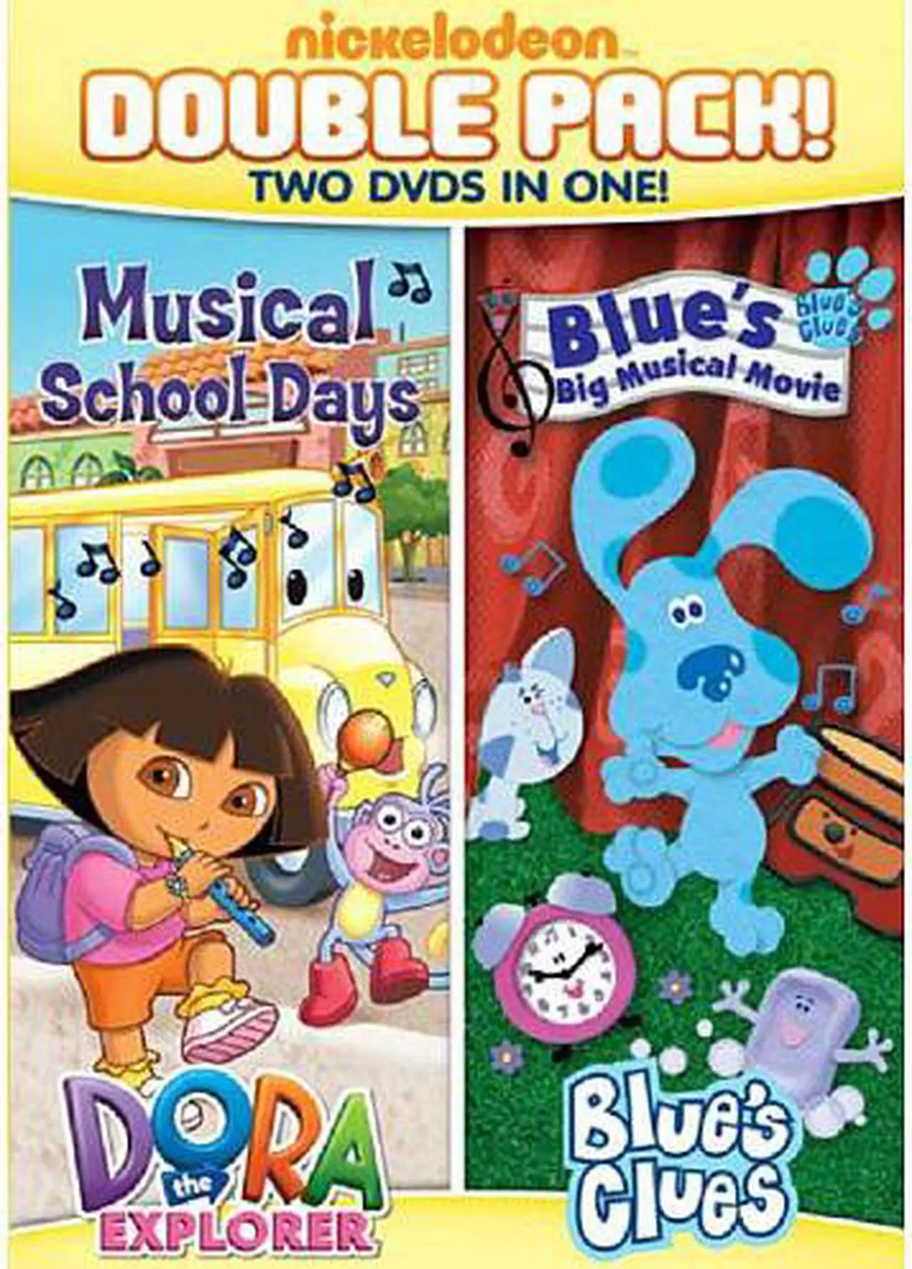 Main image of Dora & Blues Clues Double Feature: Musical Days & Blue's Big Musical Movie DVD