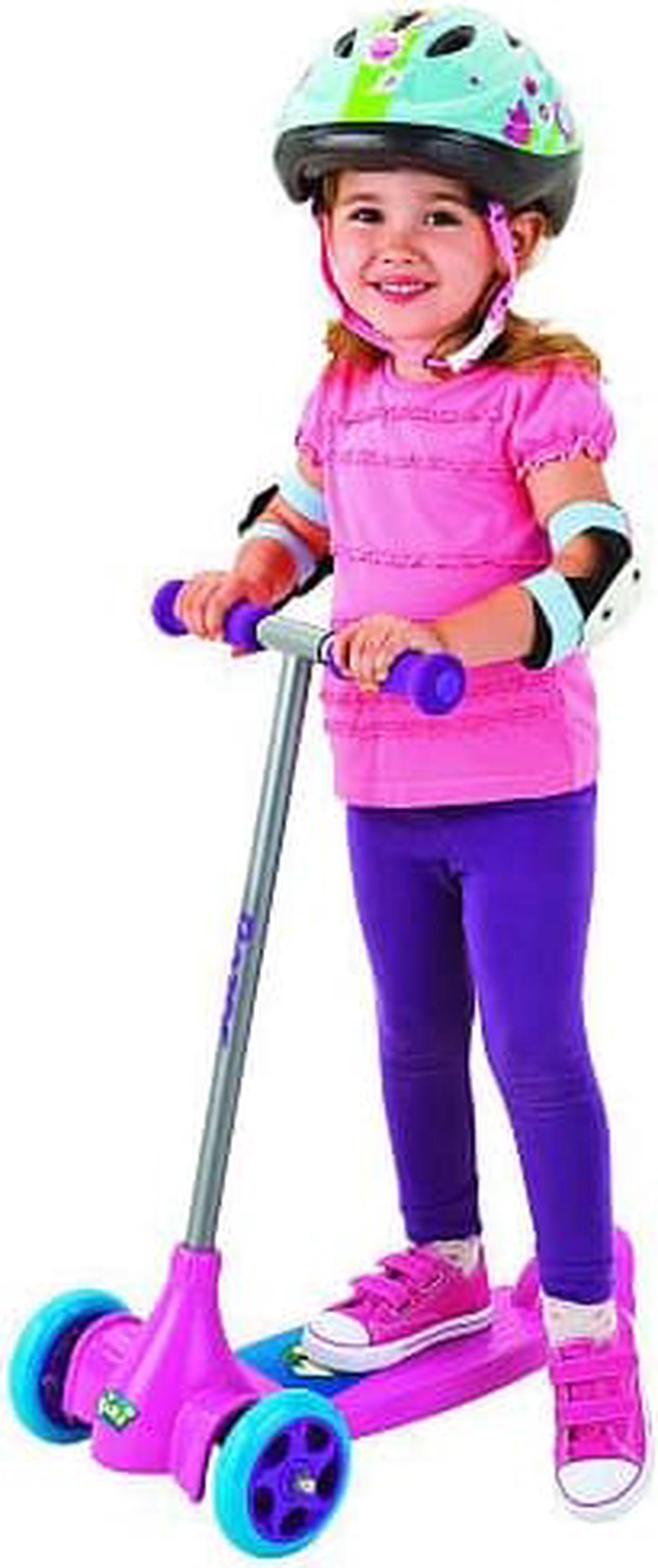 Alt view image 2 of 5 - Razor Kixi Kix 3 Wheel Scooter Pink/Purple
