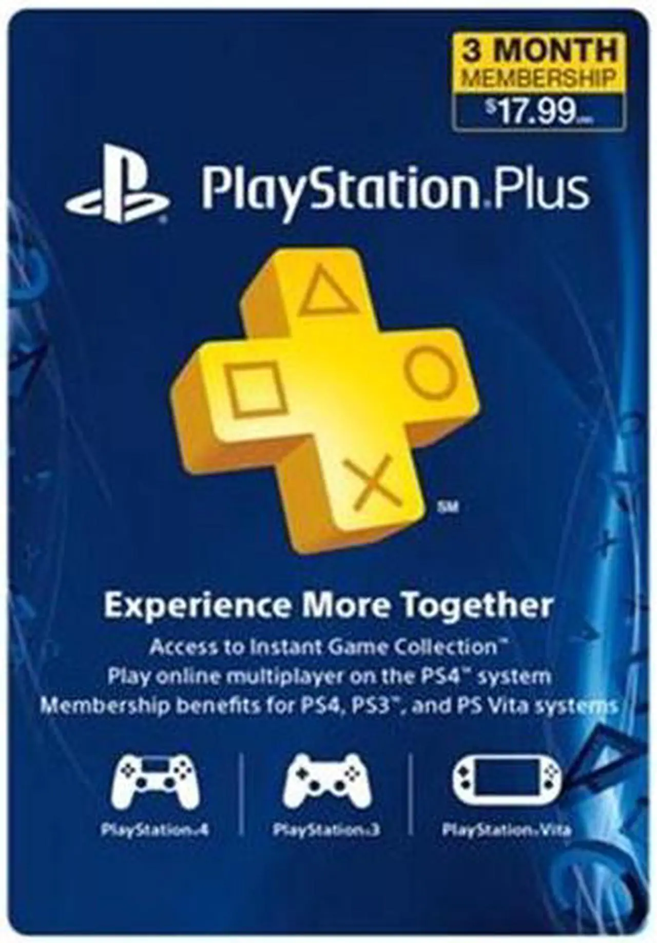 Alt view image 2 of 3 - Sony PlayStation Plus Membership - 3 Month (Physical Card)