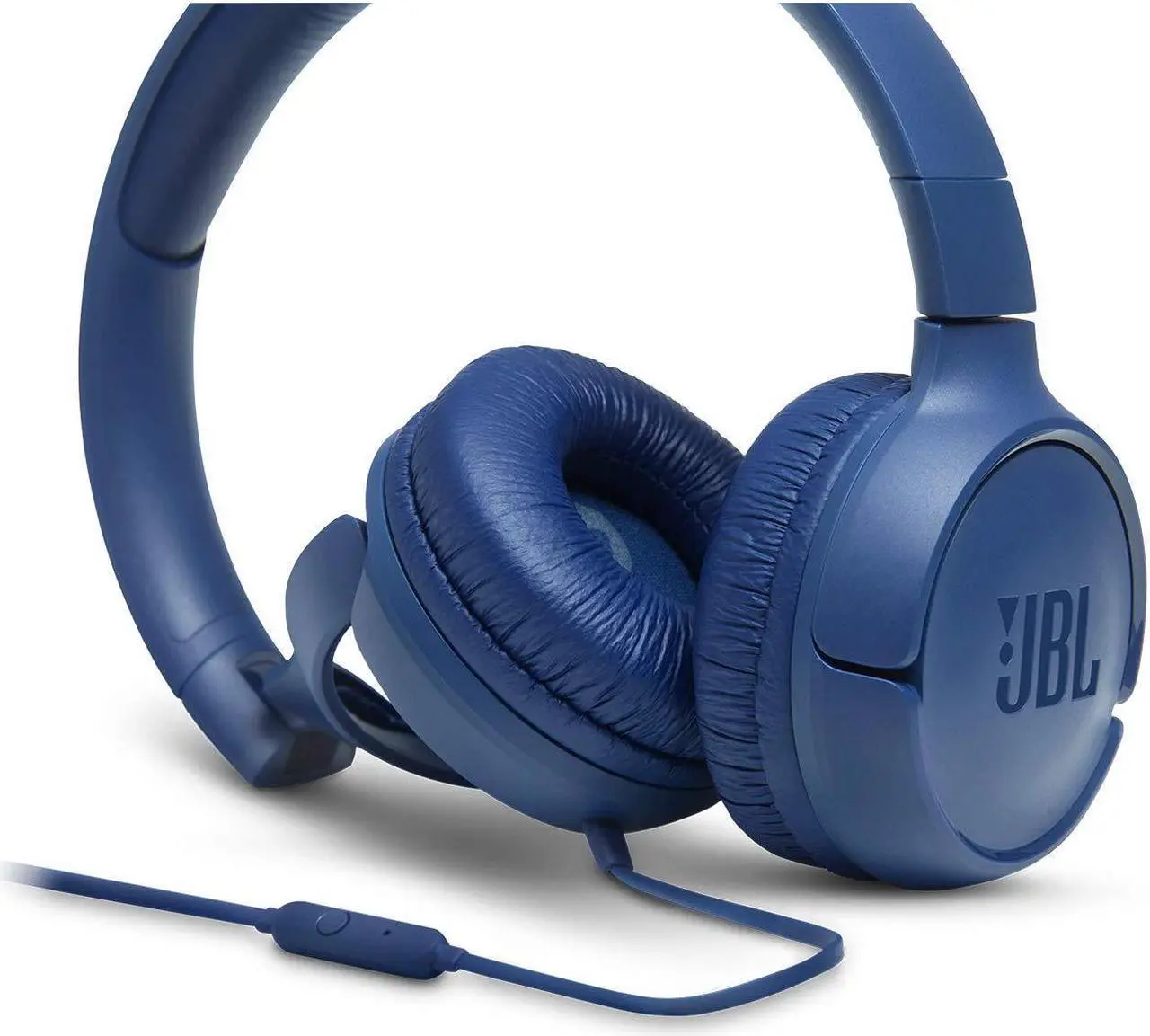 Alt view image 4 of 5 - JBL On-Ear Headphones with One-Button Remote/Mic- Blue