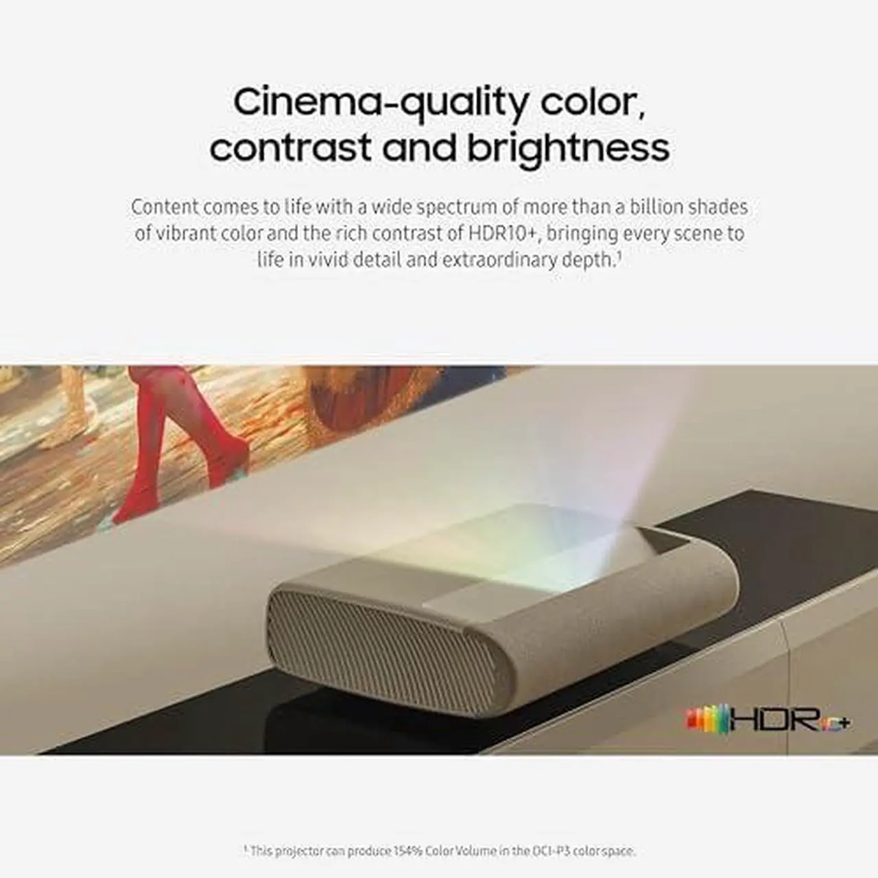 Alt view image 4 of 8 - SAMSUNG 130-Inch Class LPU9D Series The Premiere Ultra Short Throw 4K AI Smart TV Triple Laser Projector for Home Theater w/ Gaming Hub, Vision Boost, Powerful Sound, Alexa Built-In, SP-LPU9DSAXXZA