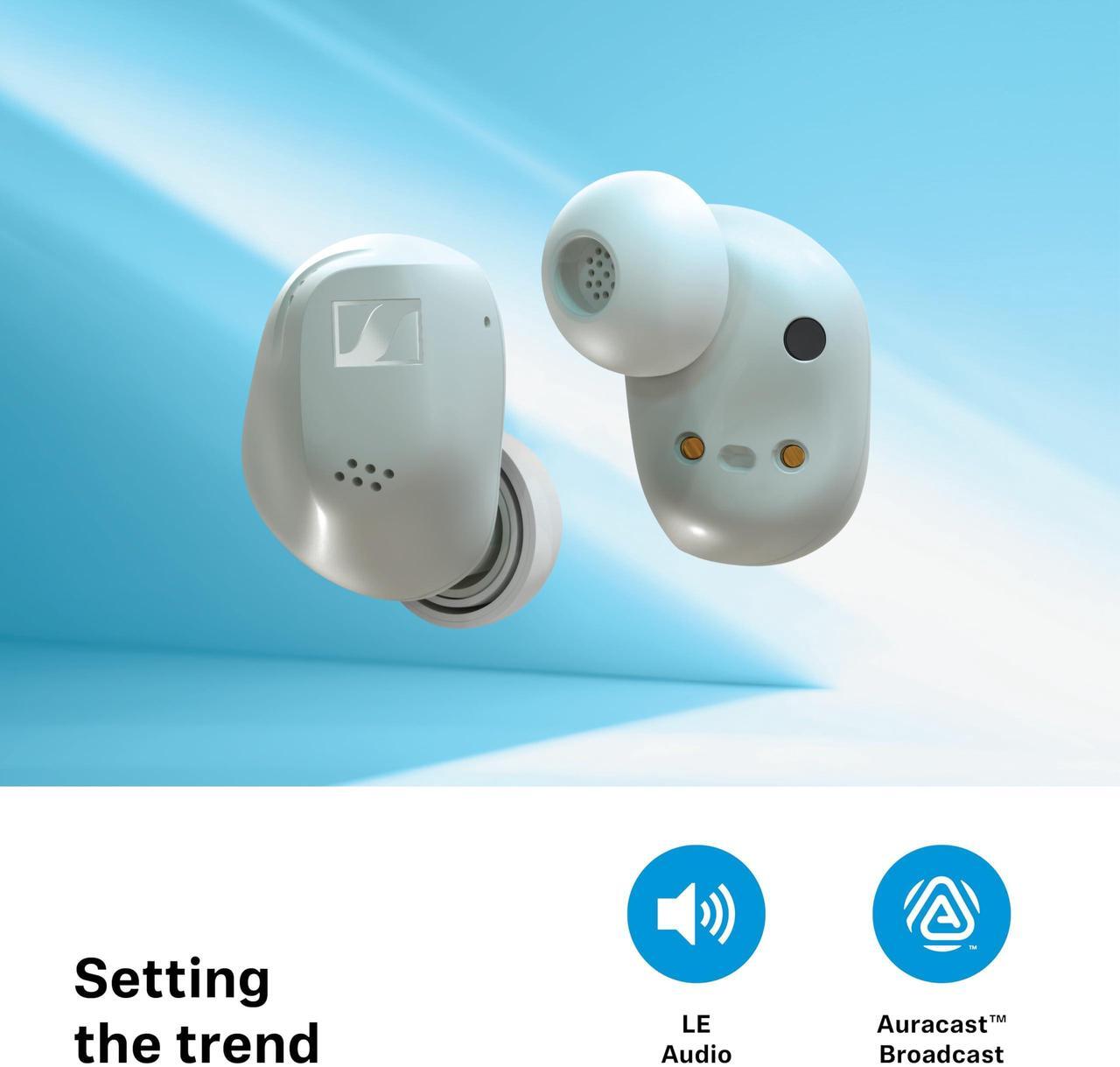 Alt view image 7 of 7 - Sennheiser ACCENTUM True Wireless Earbuds - Crystal-Clear Sound with Hybrid ANC  Ergonomic Design  28-Hour Battery Life  Touch Interface and Dual Mic Call Quality - Black