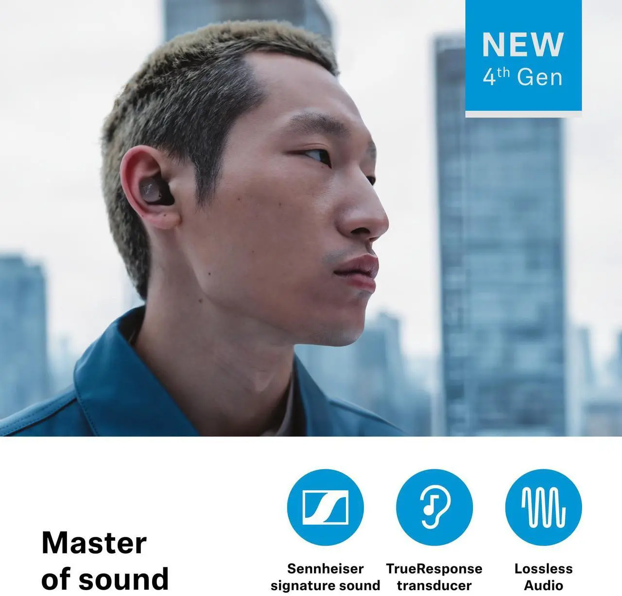 Alt view image 8 of 13 - Sennheiser MOMENTUM True Wireless 4 Earbuds Black MTW4
