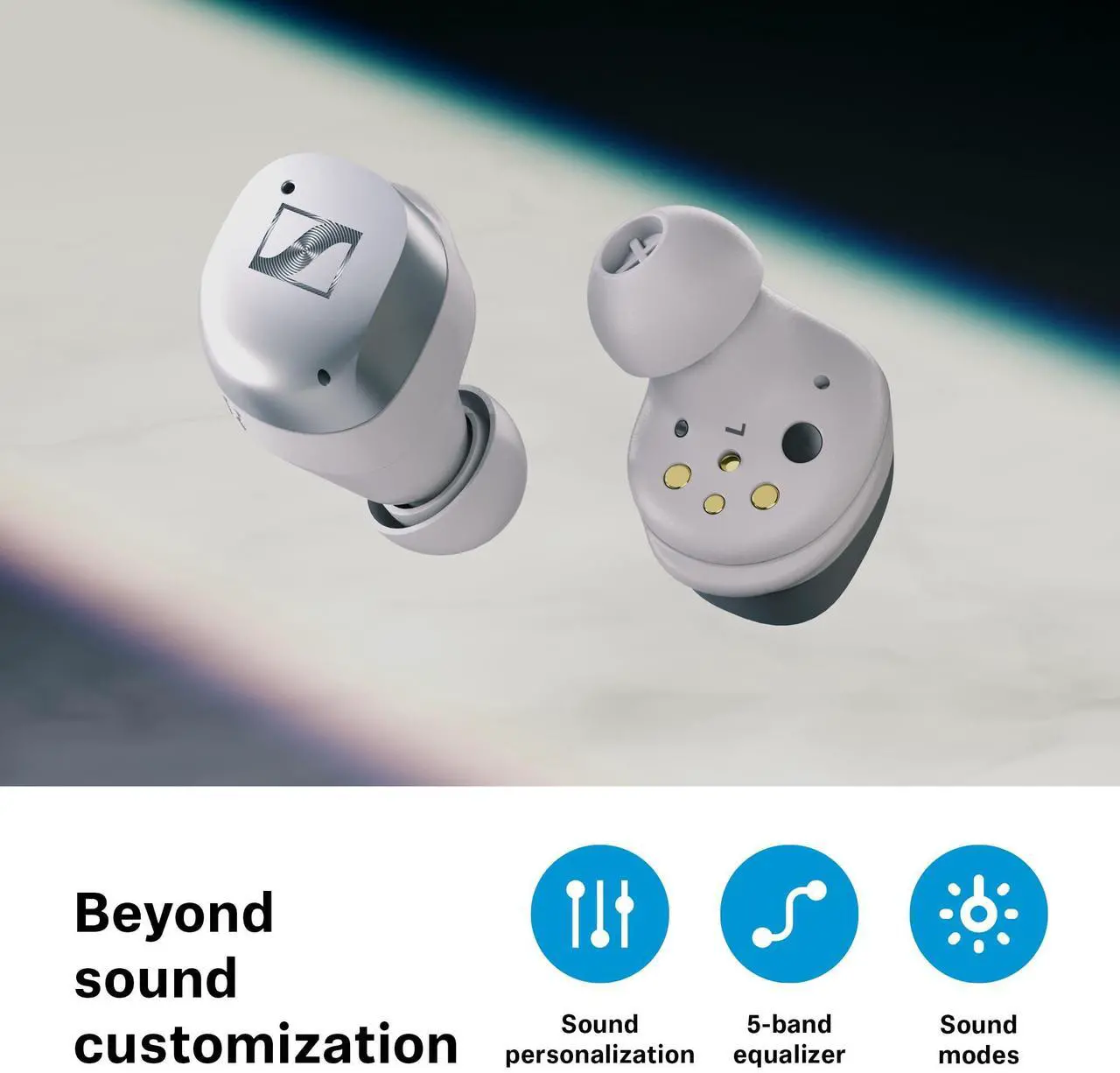 Alt view image 12 of 13 - Sennheiser MOMENTUM True Wireless 4 Earbuds Black MTW4