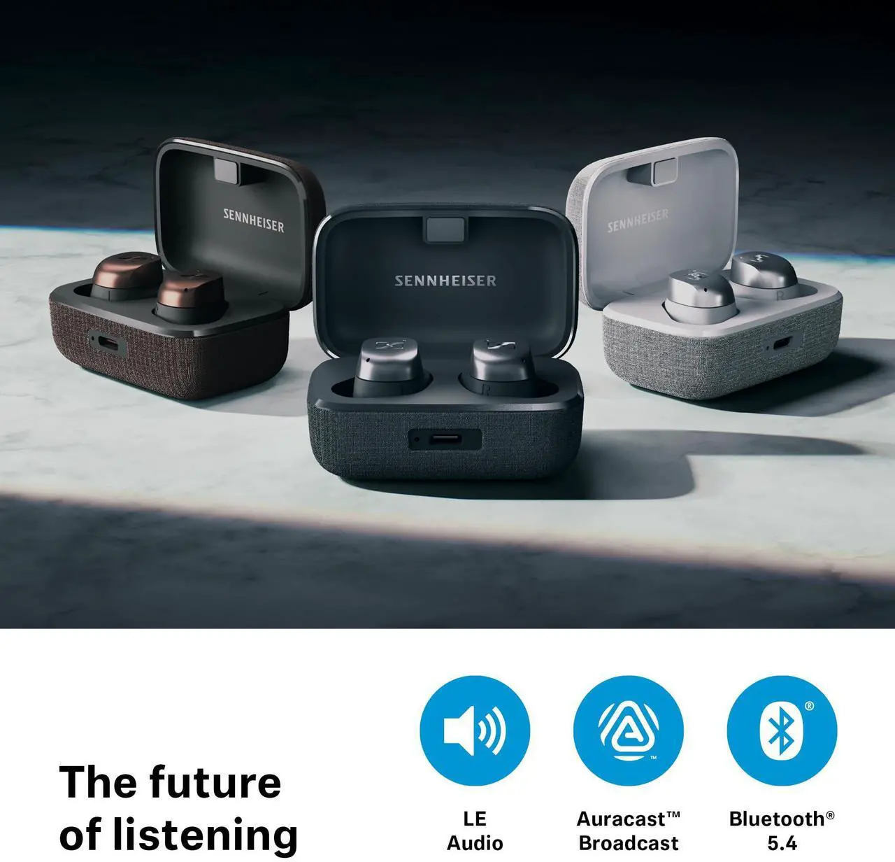 Alt view image 10 of 13 - Sennheiser MOMENTUM True Wireless 4 Earbuds Black MTW4