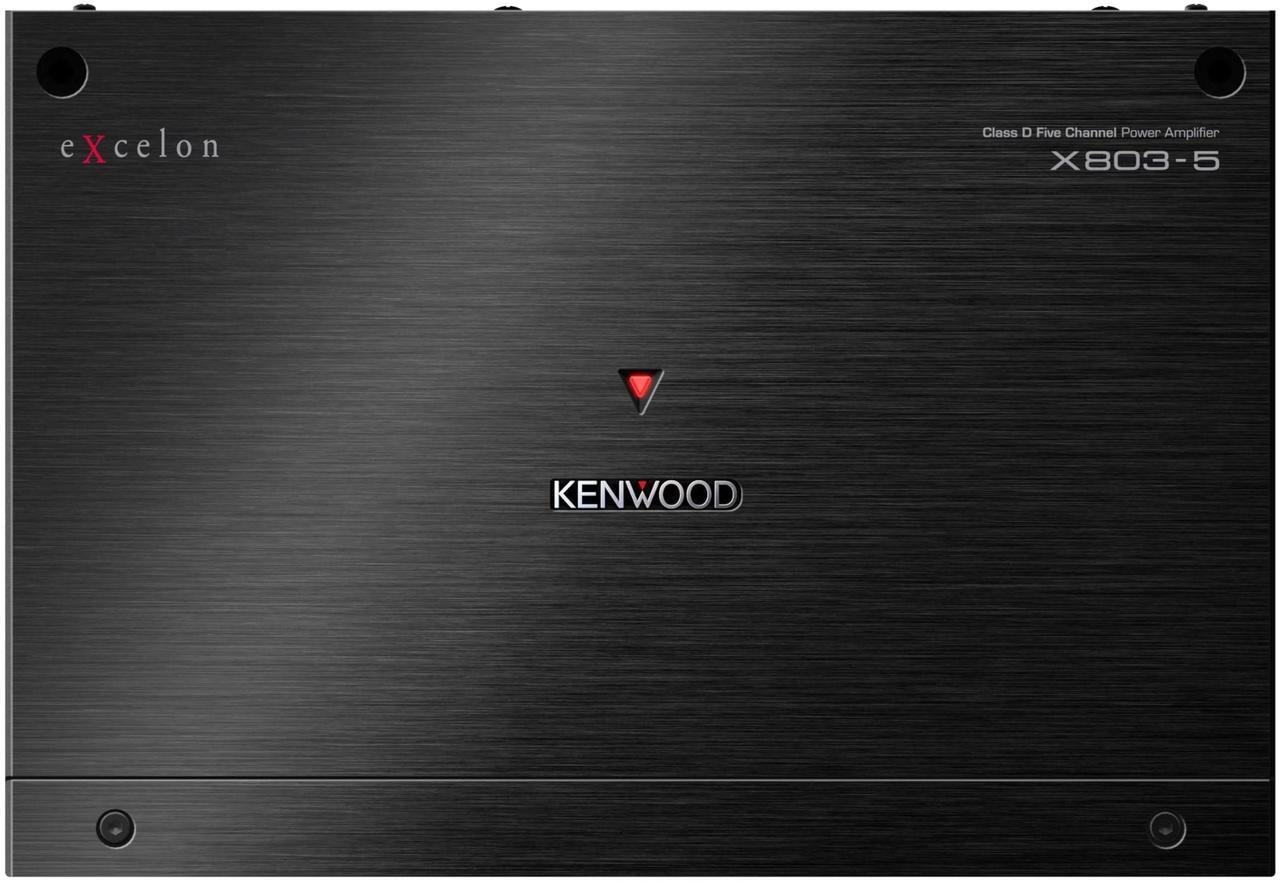 Alt view image 5 of 5 - Kenwood X803-5 Class D 1600W 5-Channel Power Amplifier with Wired Remote Control