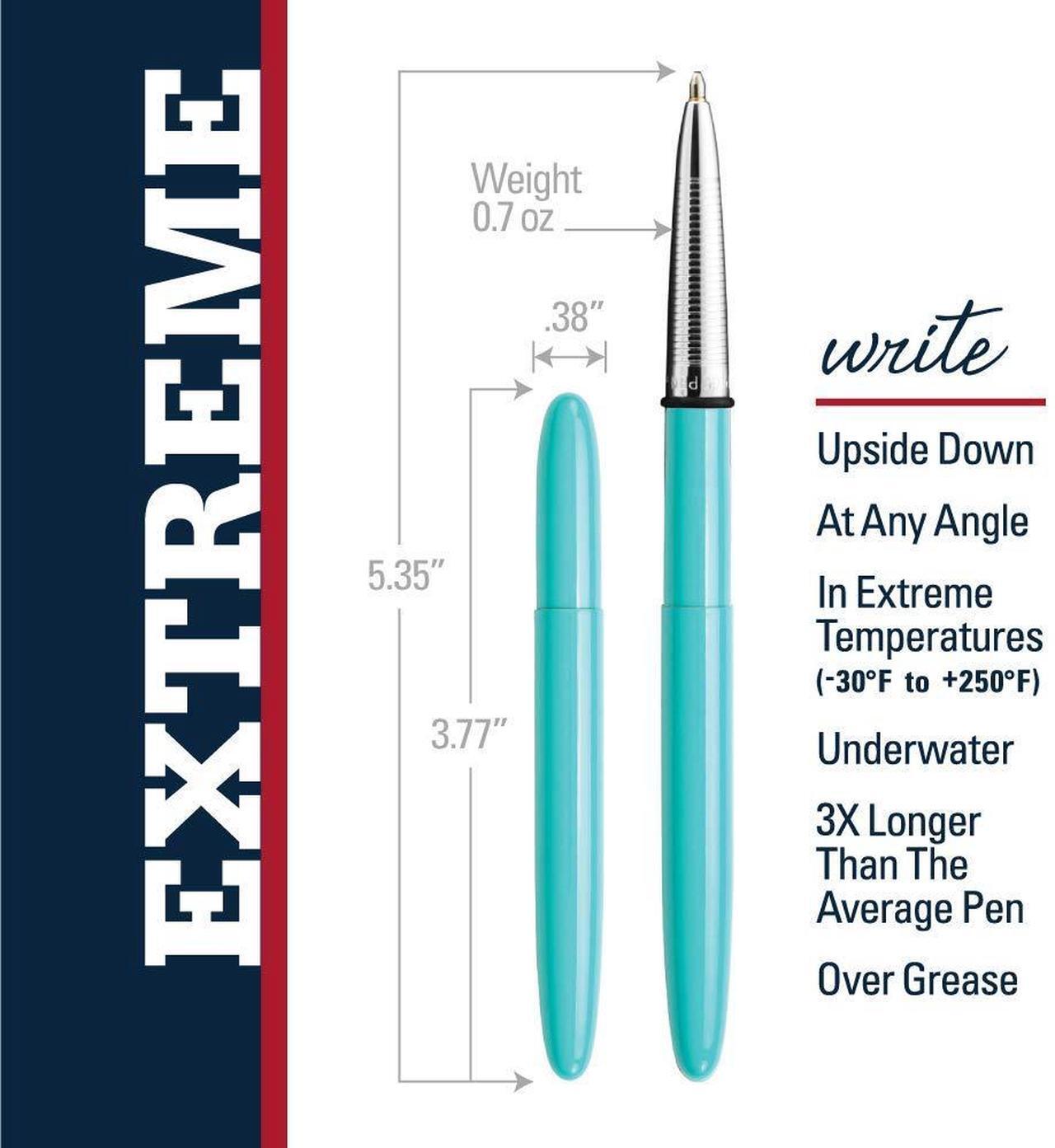 Alt view image 3 of 7 - Fisher Space Pen Bullet Pen - 400 Series - Tahitian Blue - Gift Boxed