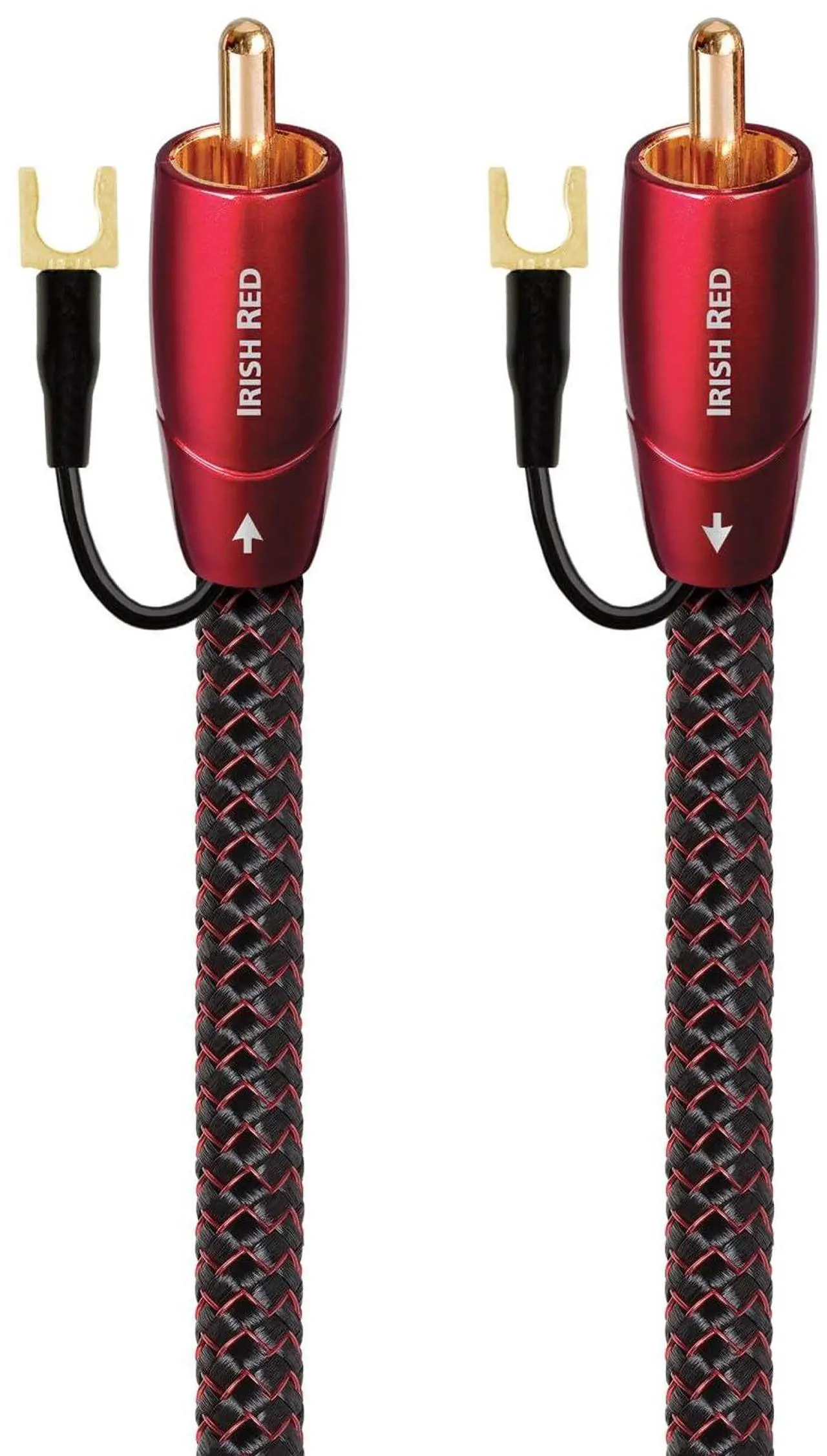 Alt view image 7 of 9 - AudioQuest Irish Red RCA Male to RCA Male Subwoofer Cable - 9.84 ft. (3m)