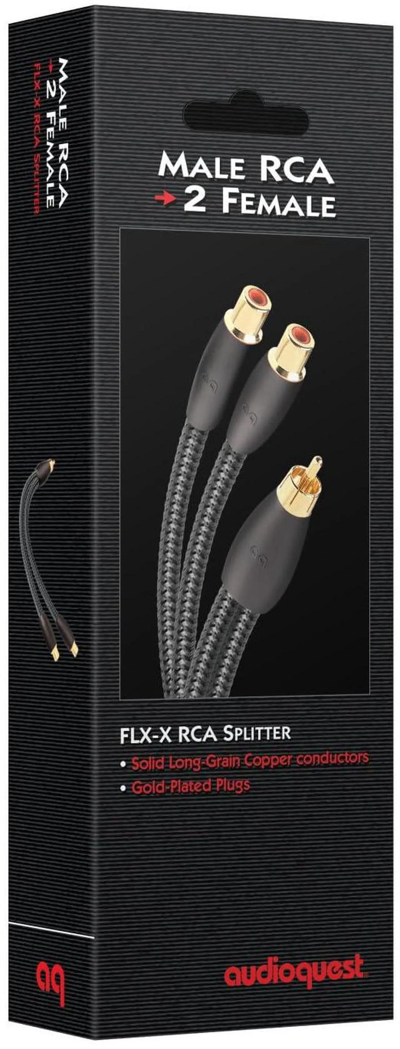 Alt view image 6 of 6 - AudioQuest Subwoofer Y-Cable 1M 2F
