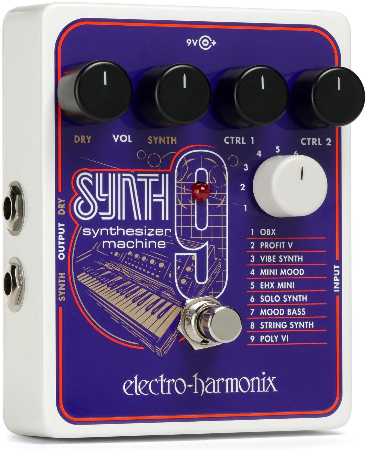 Alt view image 13 of 16 - Electro-Harmonix SYNTH9 Synthesizer Machine Guitar Effects Pedal