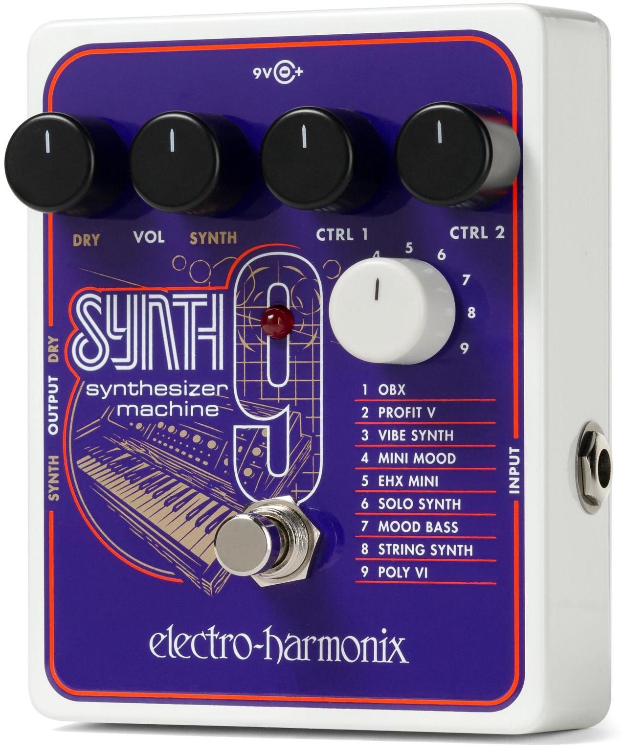Alt view image 14 of 16 - Electro-Harmonix SYNTH9 Synthesizer Machine Guitar Effects Pedal