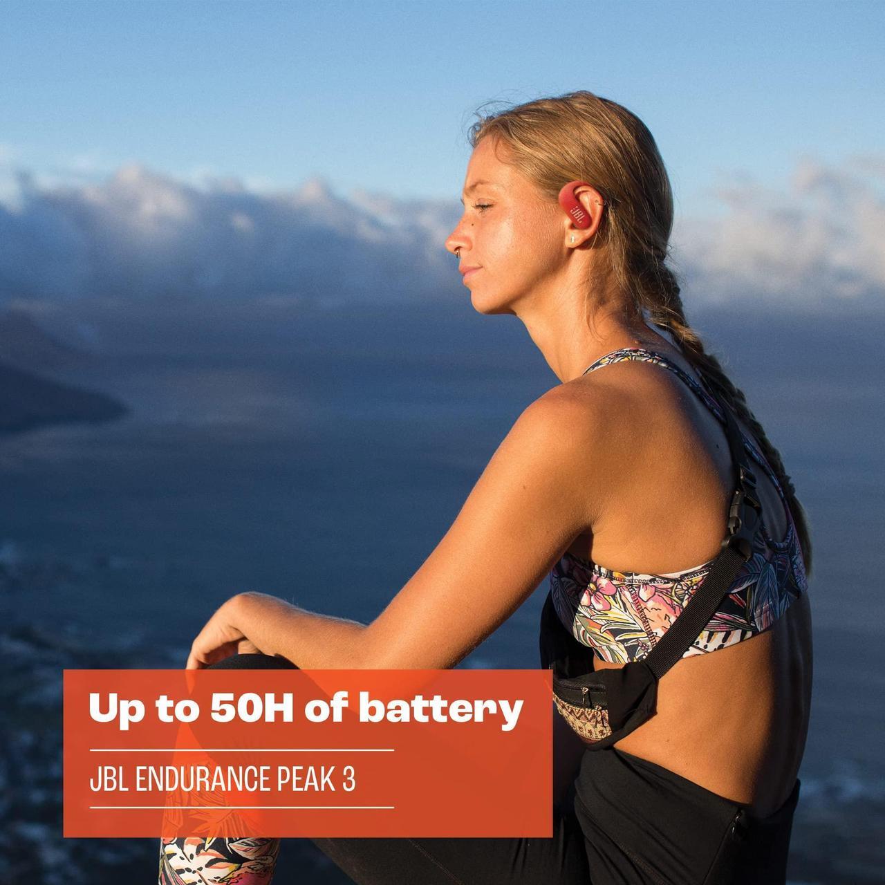 Alt view image 8 of 13 - JBL ENDURPEAK3BK Endurance Peak 3 True Wireless Active Earbuds - Black