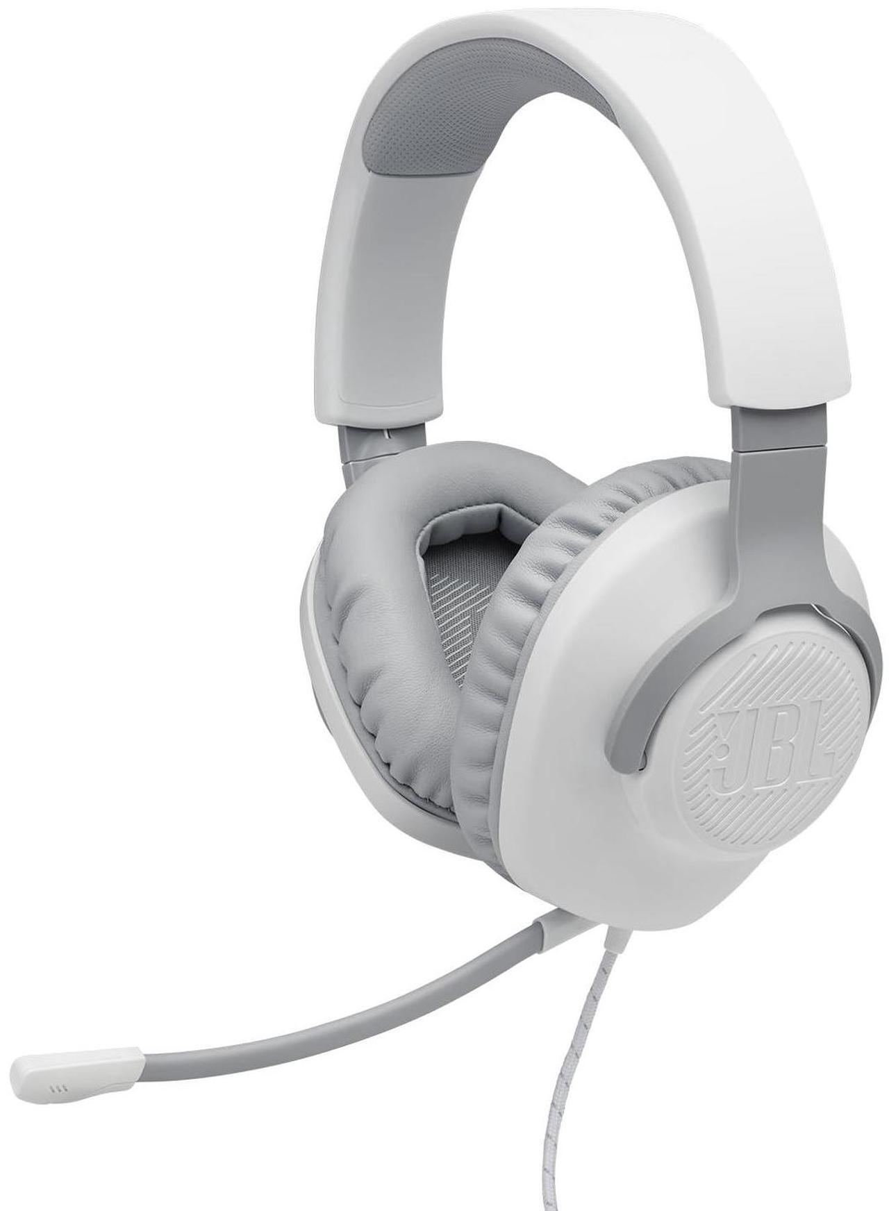 Alt view image 17 of 19 - JBL QUANTUM 100 Circumaural Gaming Headset, White