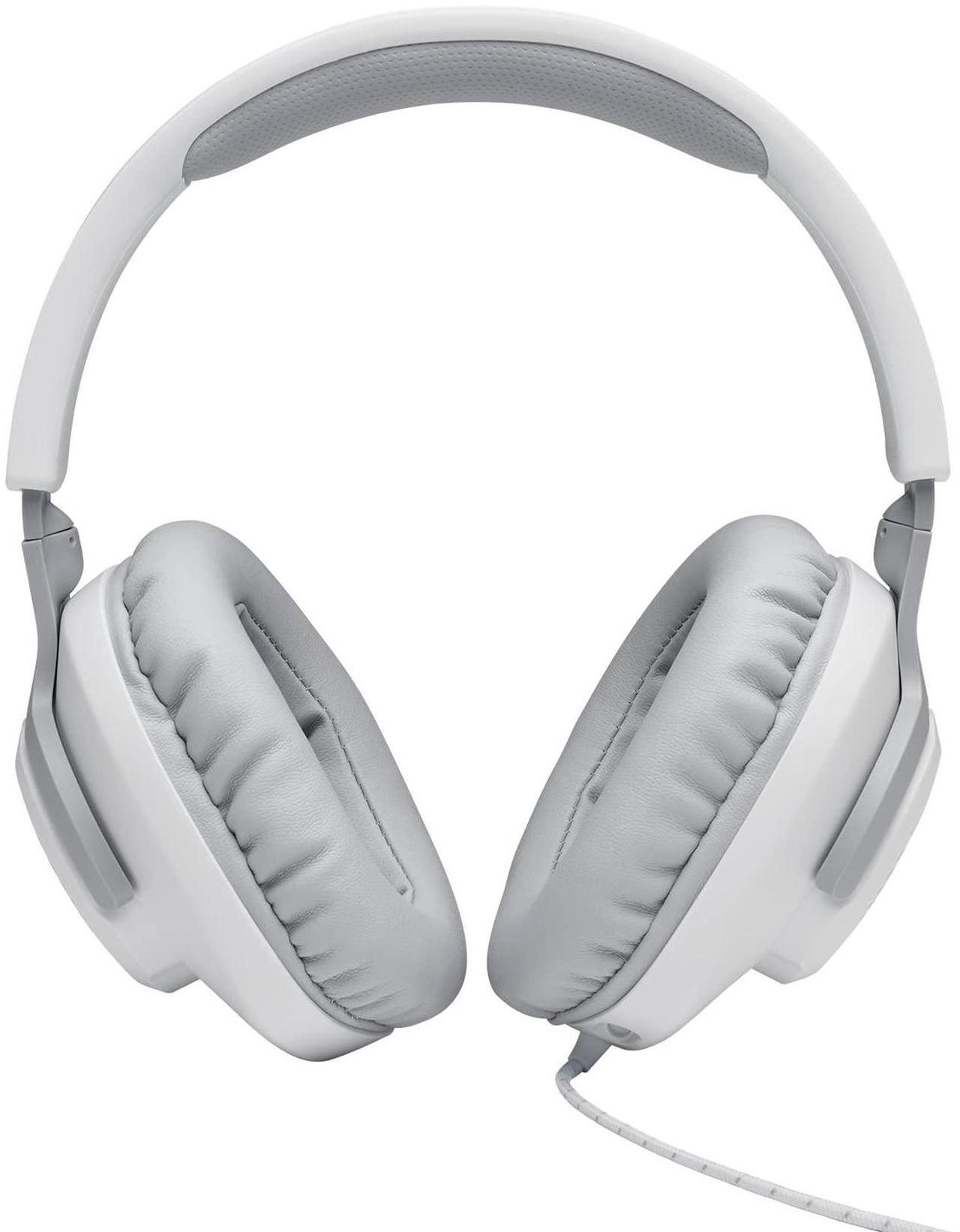 Alt view image 18 of 19 - JBL QUANTUM 100 Circumaural Gaming Headset, White