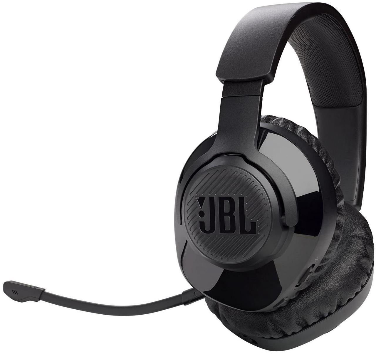 Alt view image 11 of 17 - Harman JBL Quantum 350 Wireless headset - Stereo - Wireless - 32 Ohm - 20 Hz - 20 Hz - On-ear, Over-the-head - Binaural - Ear-cup - 3.28 ft Cable - Omni-directional Microphone Model JBLQ350WLBLKAM