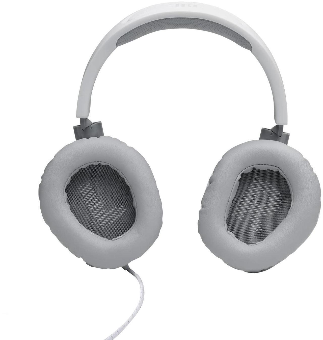 Alt view image 19 of 19 - JBL QUANTUM 100 Circumaural Gaming Headset, White