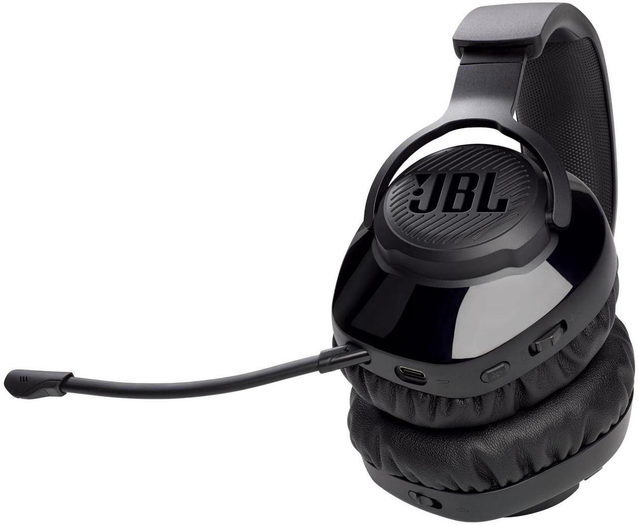 Alt view image 15 of 17 - Harman JBL Quantum 350 Wireless headset - Stereo - Wireless - 32 Ohm - 20 Hz - 20 Hz - On-ear, Over-the-head - Binaural - Ear-cup - 3.28 ft Cable - Omni-directional Microphone Model JBLQ350WLBLKAM