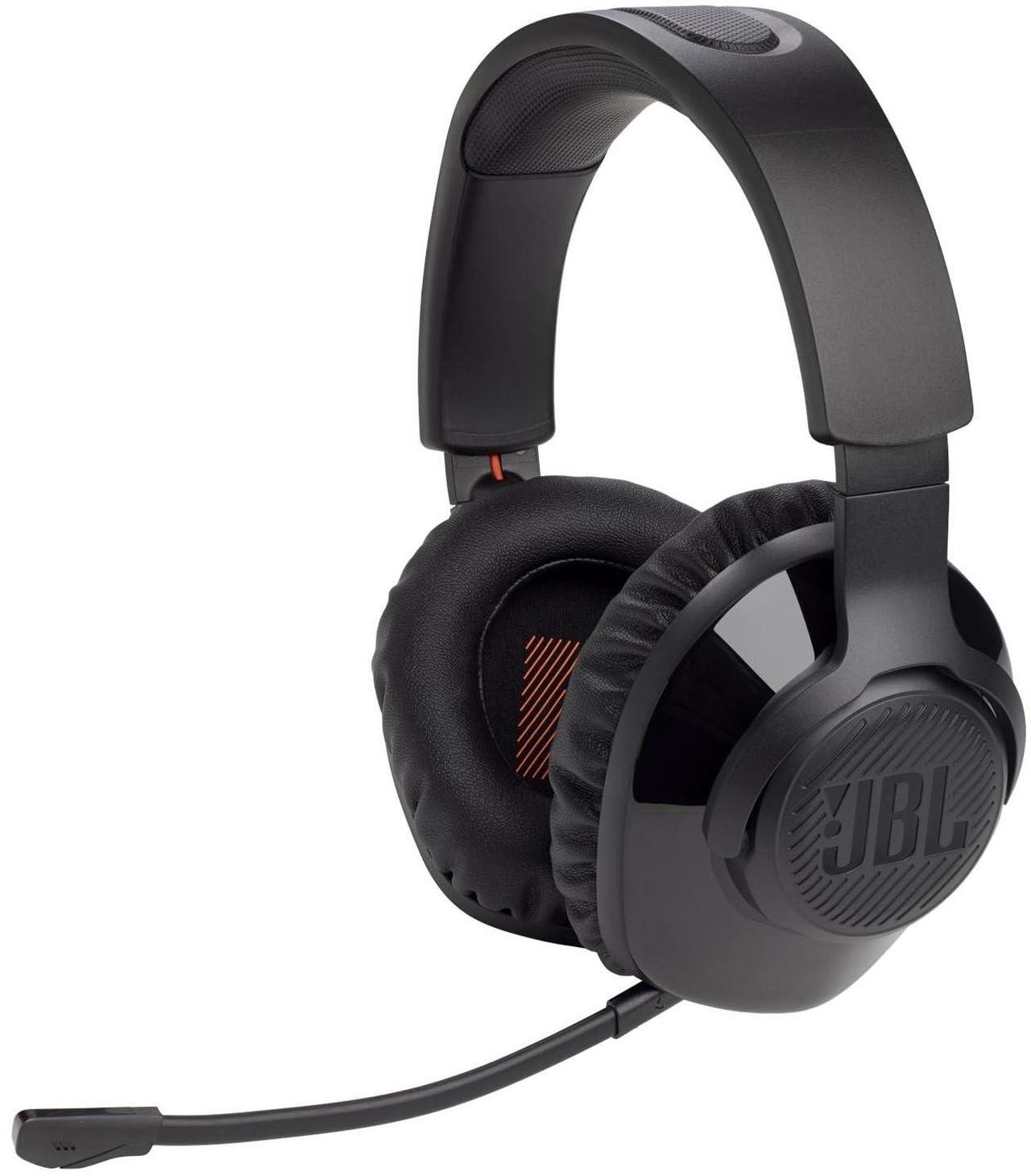 Alt view image 16 of 17 - Harman JBL Quantum 350 Wireless headset - Stereo - Wireless - 32 Ohm - 20 Hz - 20 Hz - On-ear, Over-the-head - Binaural - Ear-cup - 3.28 ft Cable - Omni-directional Microphone Model JBLQ350WLBLKAM