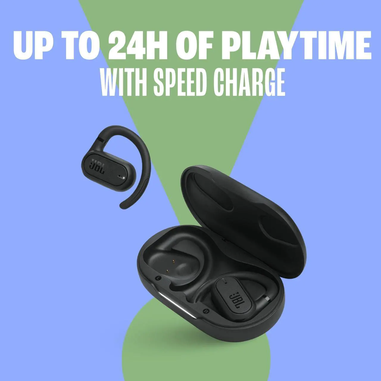 Alt view image 12 of 14 - JBL SNDGEARSNSBK Soundgear Sense True Wireless Earbuds - Black