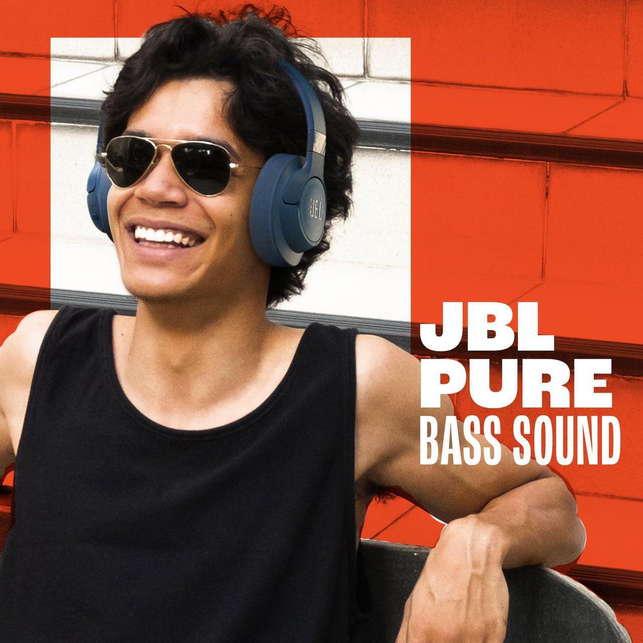 Alt view image 12 of 12 - JBL T720BTWHT Tune 720BT Over the Ear Headphones - White