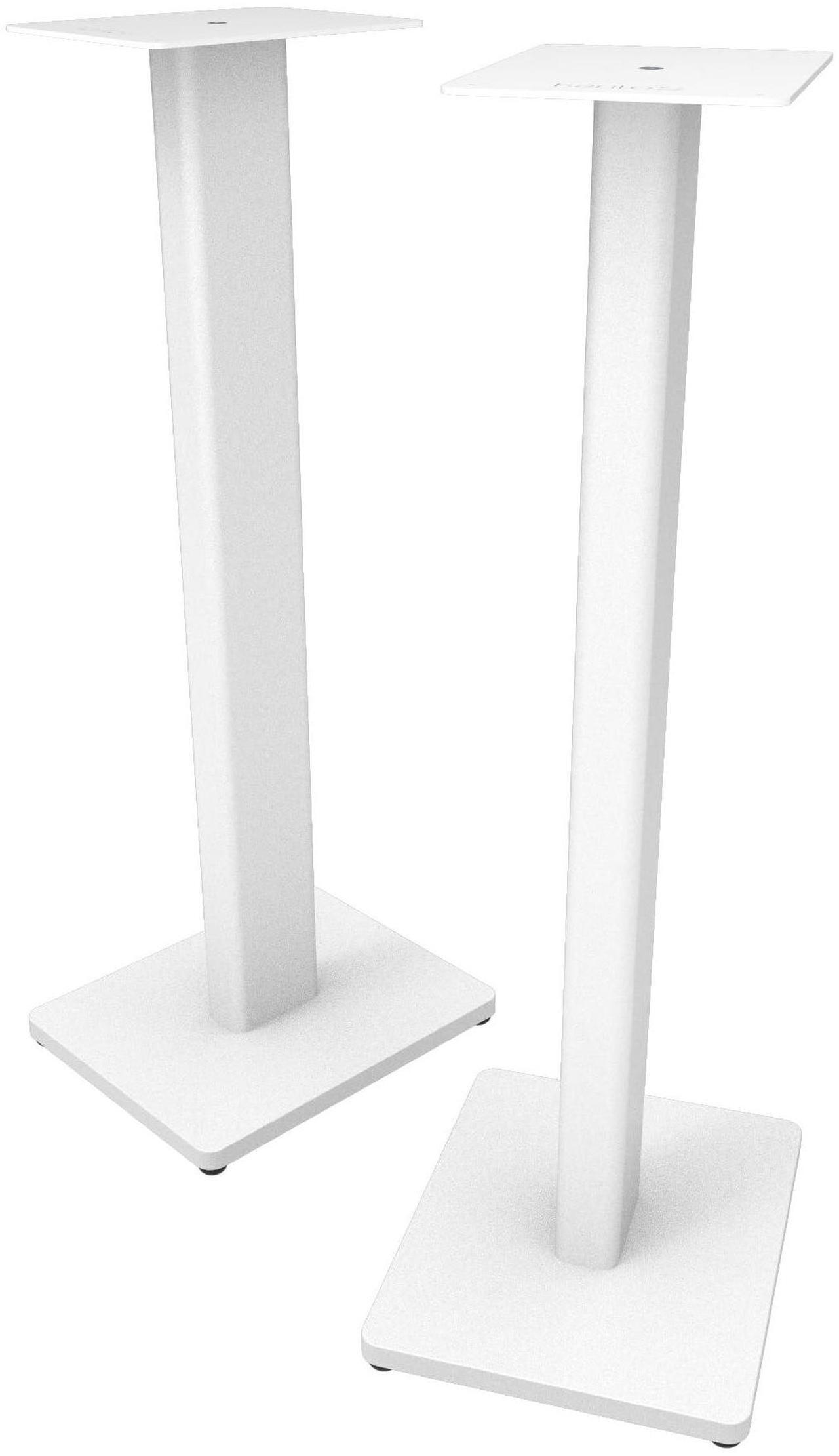 Main image of Kanto ST28 28 Universal Speaker Floor Stands for Bookshelf Speakers up to 30 lbs | Improved Sound | Hidden Cable Management | White MDF Base | Pair