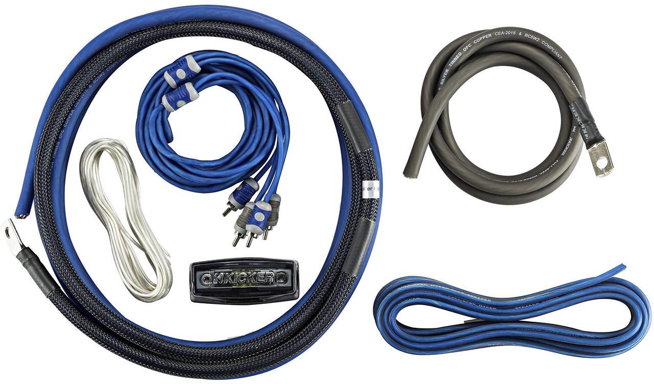 Alt view image 5 of 5 - New Kicker 46Ck4 C-Series 4Awg 2-Channel Amplifier Power Kit