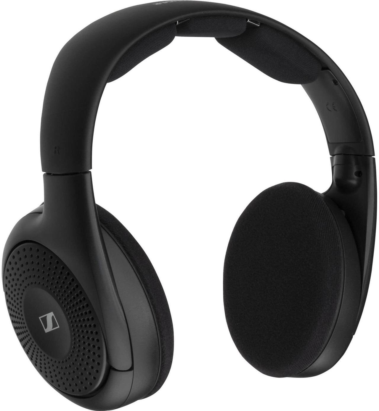 Alt view image 2 of 3 - Sennheiser RS 120-W On-Ear Wireless Headphones for Crystal-clear TV Listening with 3 Sound Modes, Lightweight Design, Easy Volume Control, 60 m Range and Convenient Transmitter/Charger Combo - Black