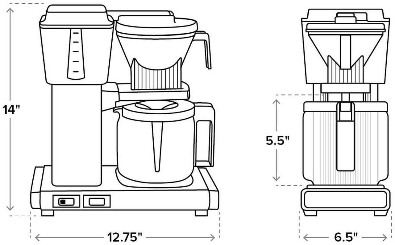 Alt view image 7 of 10 - Technivorm Moccamaster KBGV Select 10-Cup Coffee Maker - Turquoise