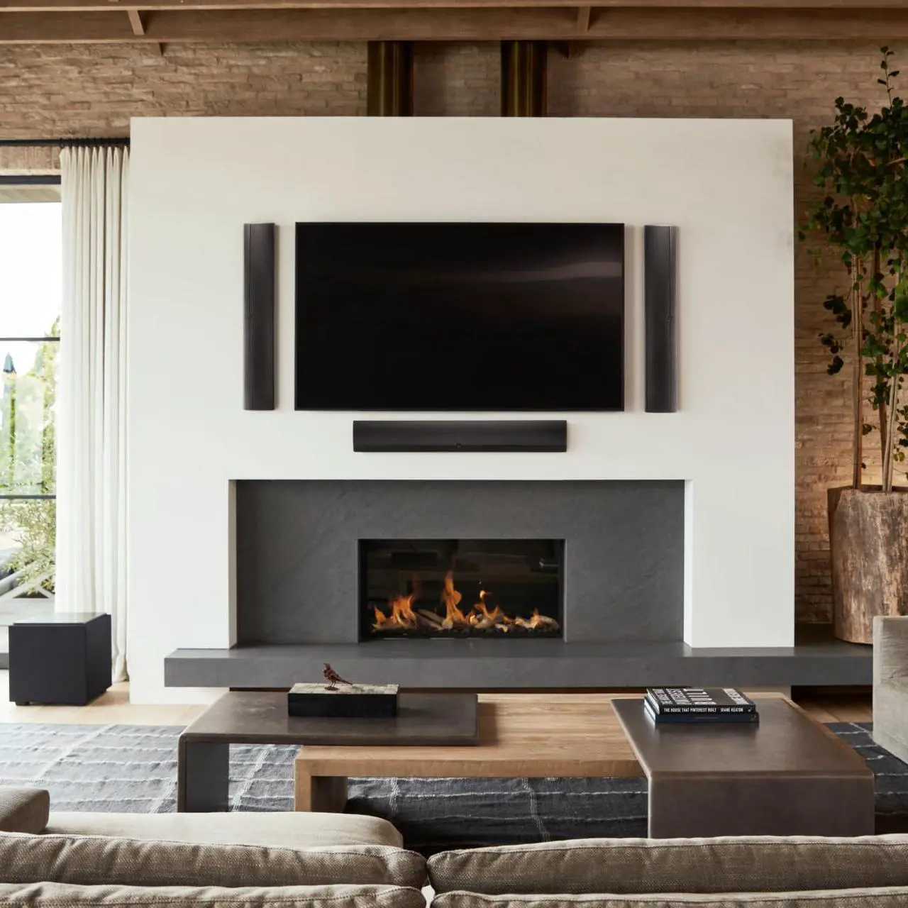 Alt view image 2 of 7 - Definitive Technology Mythos LCR-75 Ultra-Slim, high-Performance, adjustabe on-Wall LCR Home Theater Speaker for 75-Class TVs