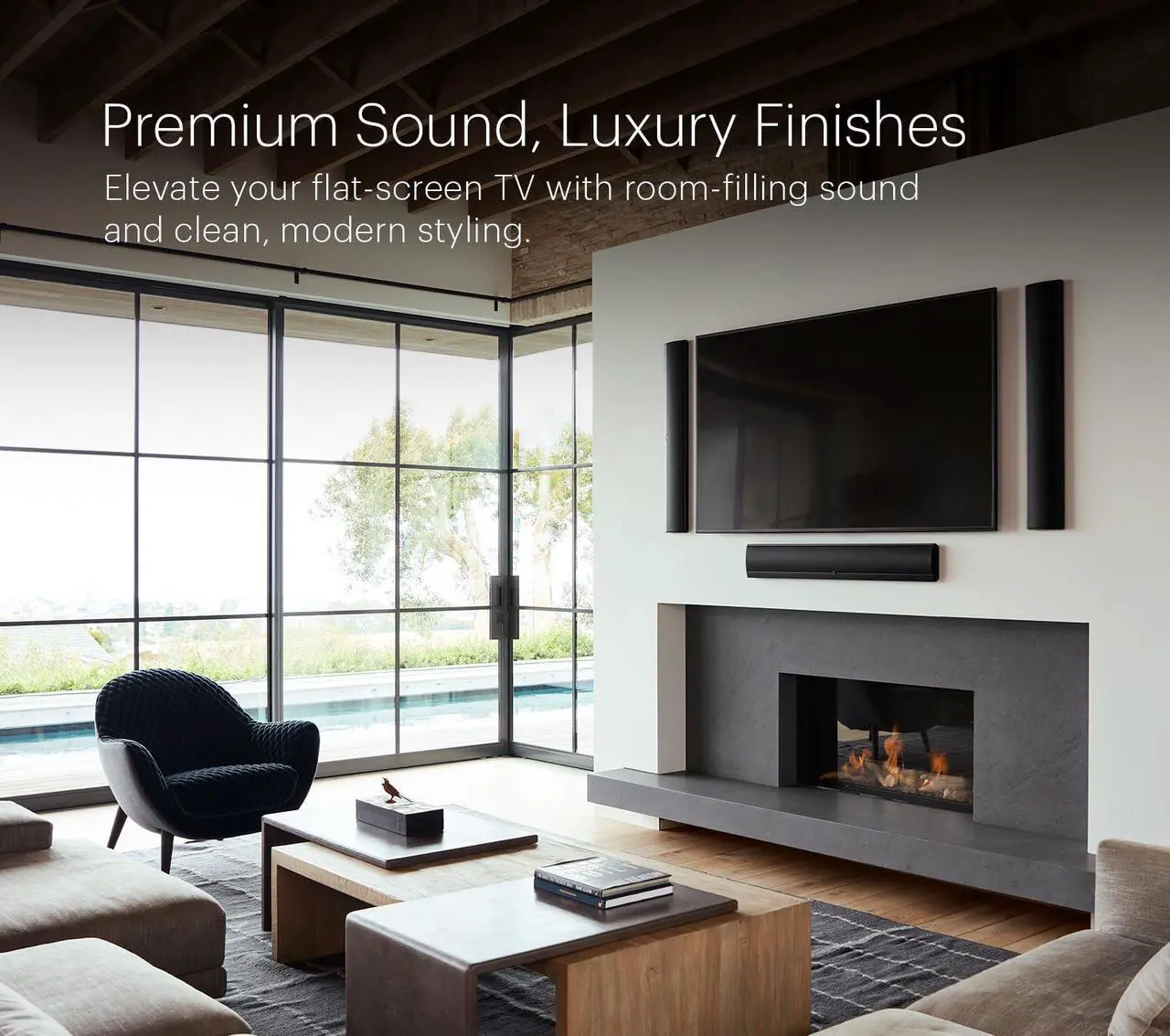 Alt view image 7 of 7 - Definitive Technology Mythos LCR-75 Ultra-Slim, high-Performance, adjustabe on-Wall LCR Home Theater Speaker for 75-Class TVs