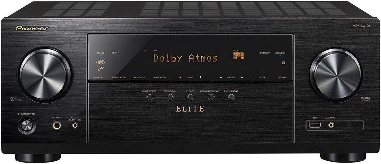 Alt view image 2 of 5 - Pioneer VSX-LX101 7.2 Channel Networked AV Receiver with Built-in Bluetooth and Wi-Fi