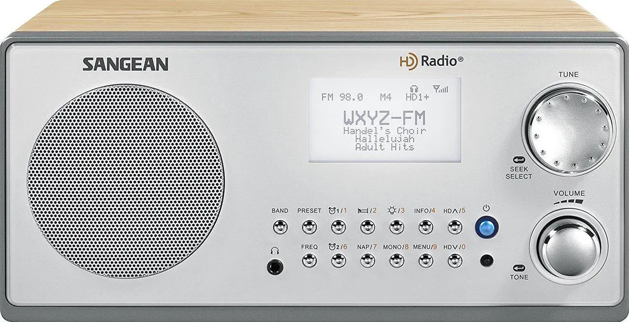 Main image of Sangean HD Table Top Radio Walnut HDR-18