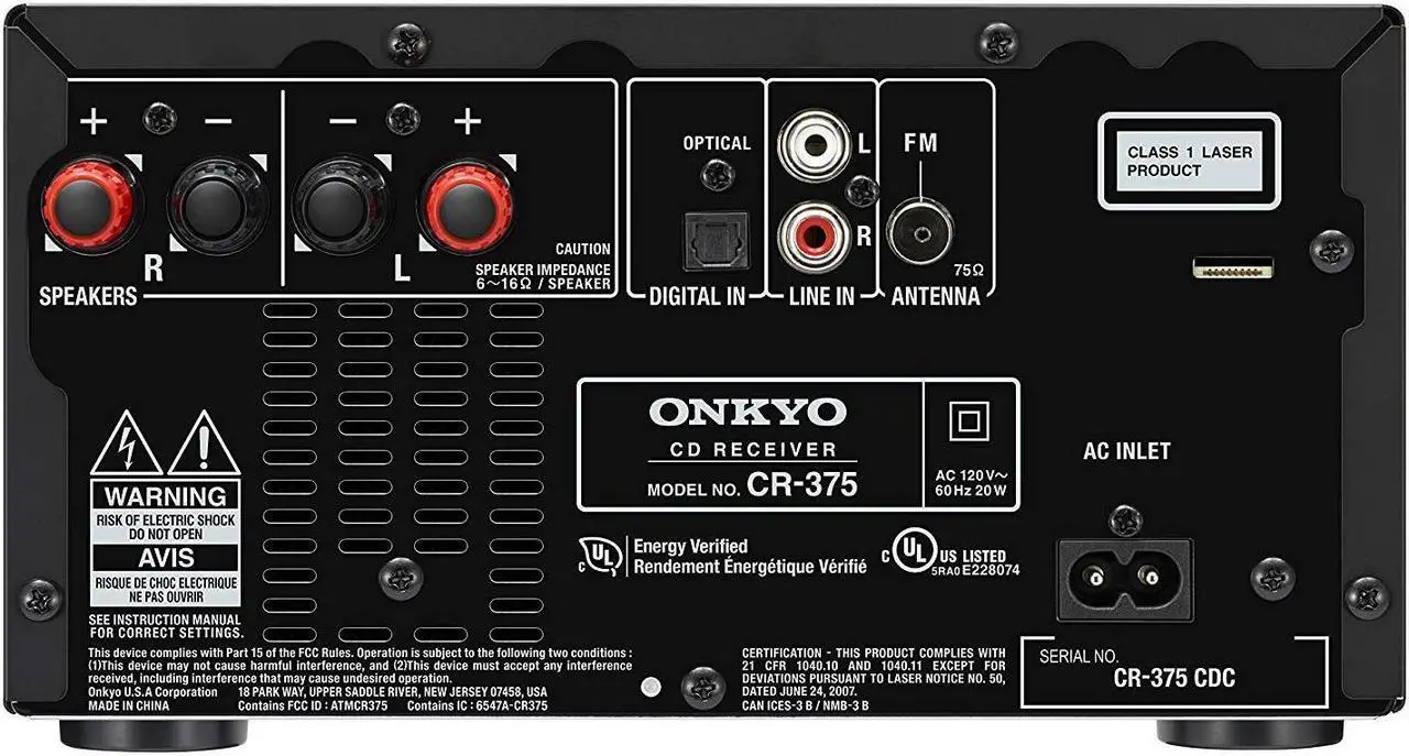 Alt view image 5 of 6 - Onkyo CS-375 CD Receiver System