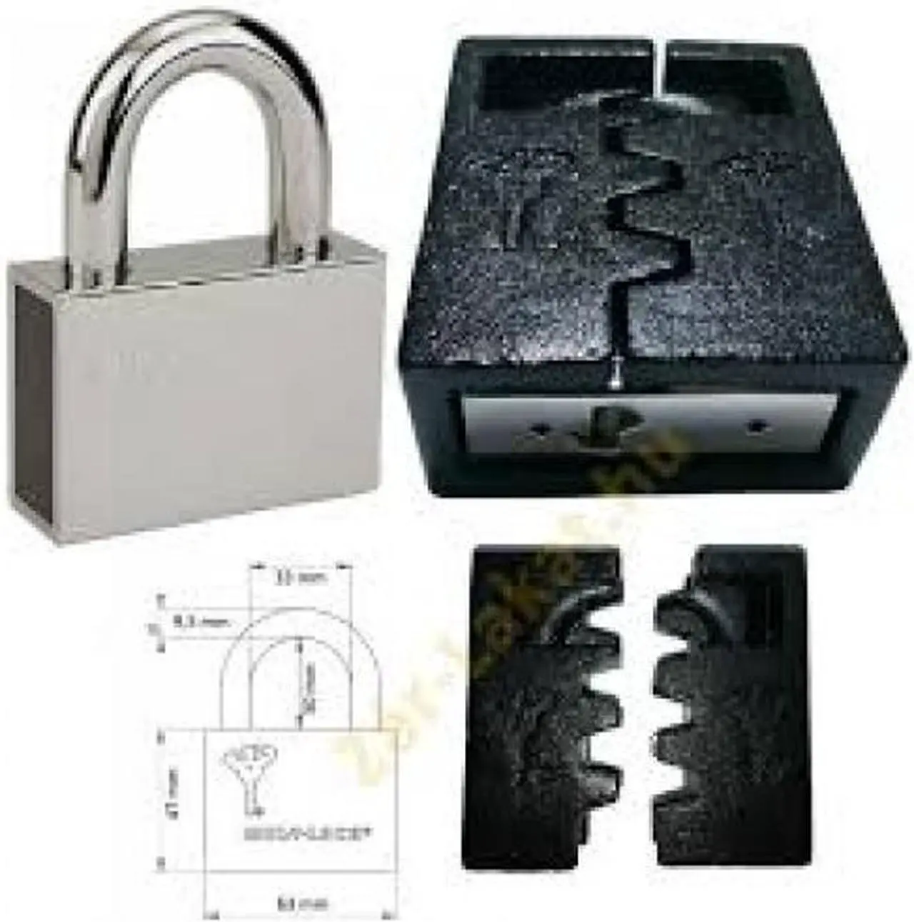 Alt view image 4 of 5 - Mul-T-Lock HASPS10 Hasp for #10 Removable Shackle C Series Padlock HIGH SECURITY