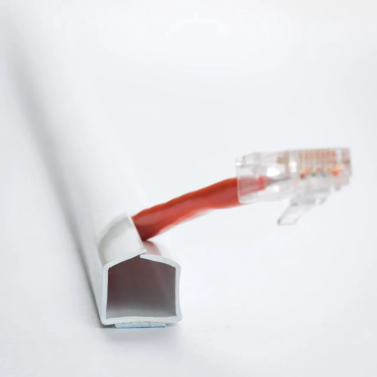 Alt view image 2 of 3 - Wire Hider Premiere Raceway WireHider, FWH-11421, 1/2" x 48", Beige, Base Molding Self Adhesive