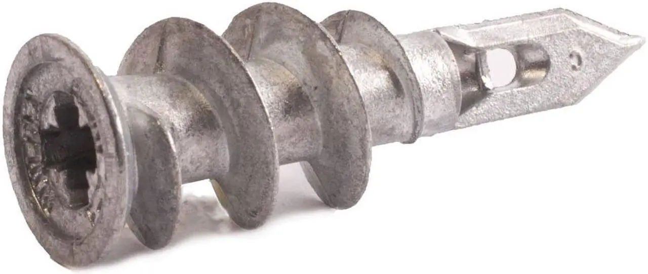 Main image of Tuff Stuff EKZ050 Zinc E-Z Ancor Kit, 50 Pack Anchors #50 Self Drilling, Screws 8 x 1-1/4" Phillips