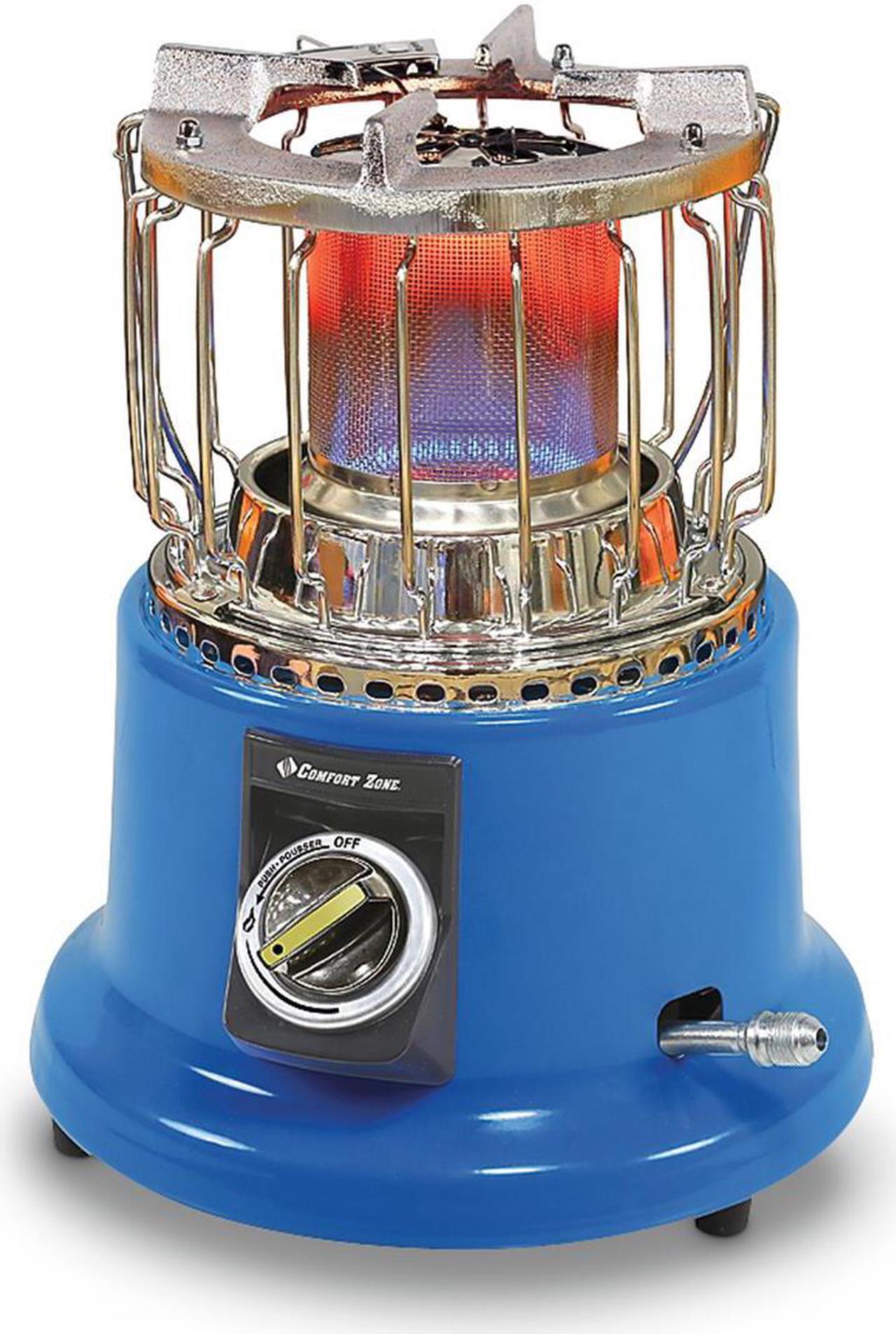 Main image of Comfort Zone, CZPP21, 2 IN 1 PROPANE HEATER / STOVE, The Portable Heating / Cooking Solution For Camping, Hunting Tailgating, Outdoor Activities And Emergencies