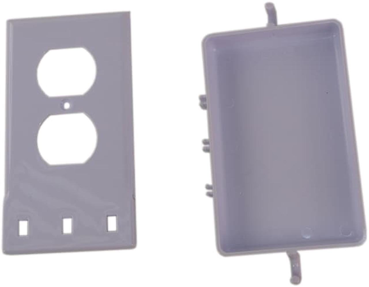 Alt view image 2 of 3 - Helping Hand FQ85306 White Outlet Shelf Outlet Cover With Storage Shelf