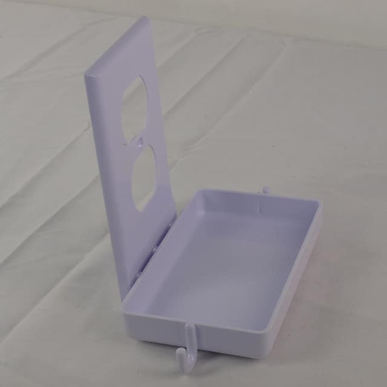 Alt view image 3 of 3 - Helping Hand FQ85306 White Outlet Shelf Outlet Cover With Storage Shelf
