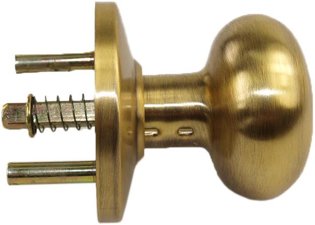 Alt view image 2 of 3 - Marks 22AC RHR Antique Brass Finish Double Cylinder Iron Gate Ornamental Mortise Lock Set with 2-1/2" Backset