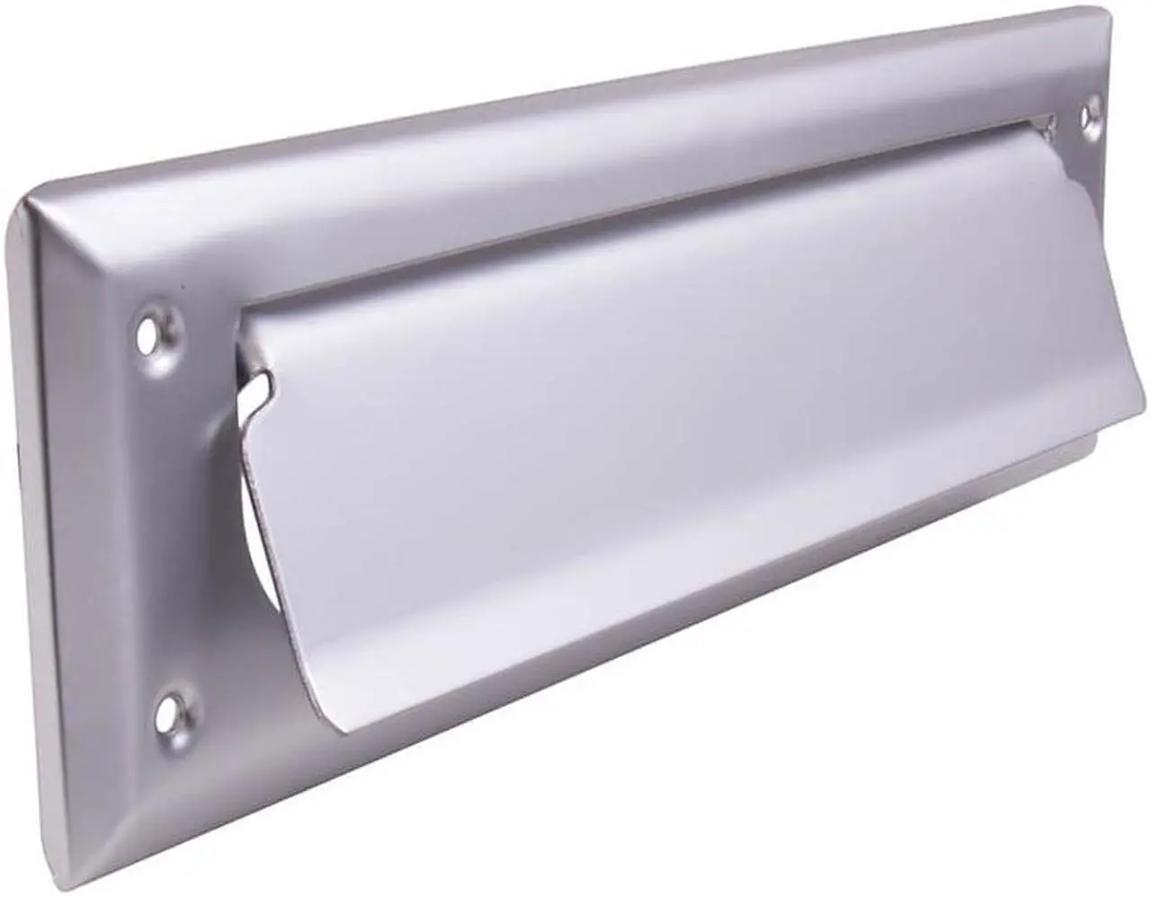 Alt view image 5 of 5 - Tuff Stuff 103DC Satin Chrome 26D 10" X 3" Mail box Letter Slot In Door or Wall