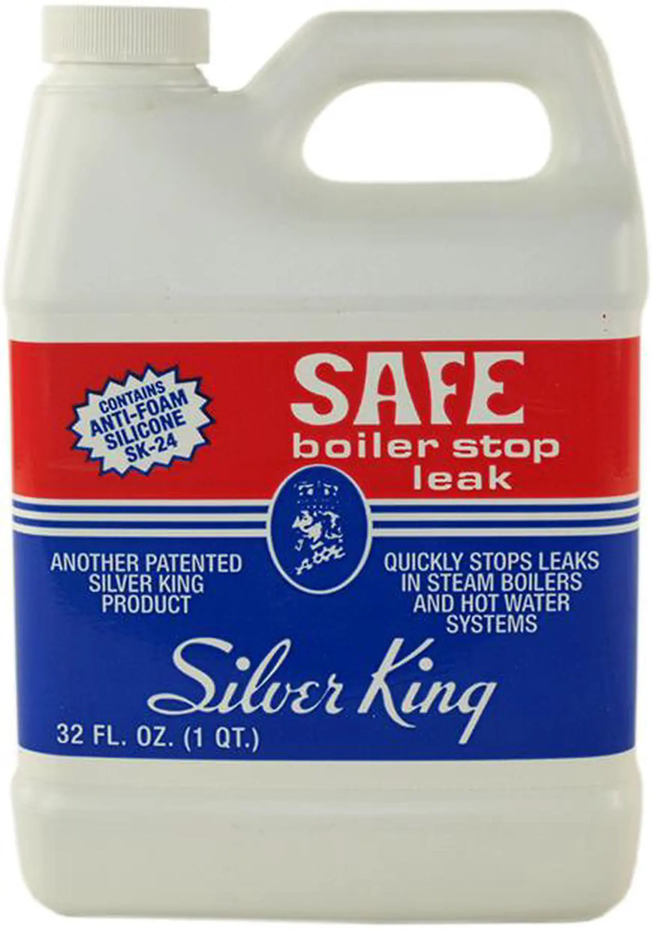Main image of Silver King, SBSL, 1 Quart, SAFE LIQUID BOILER STOP LEAK With Anti-Foam Silicone SK-24